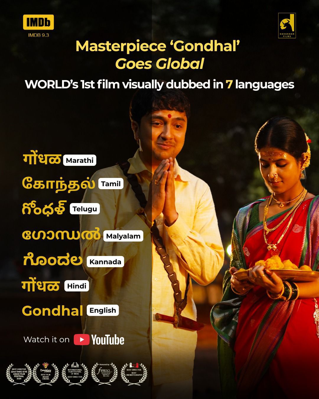 Director Santosh Davakhar’s ‘Gondhal’ Makes History as the World’s First Fully Visual-Dubbed Film Across 7 Languages